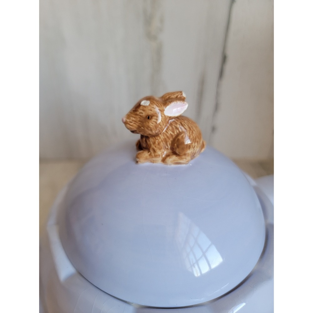 Global design Kate Williams easter teapot rabbit bunny purple vintage - Picture 3 of 16